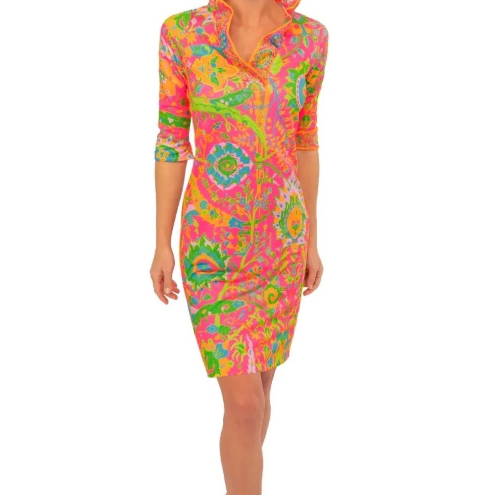 Jersey Ruffneck Dress - Picture 4 of 11